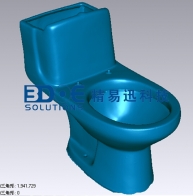 卫浴陶瓷产品三维扫描逆向设计案例-马桶三维扫描仪
