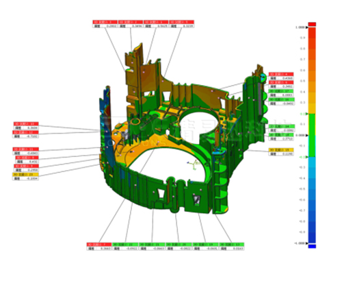 三维扫描装配孔位分布—复杂电机配件的三维检测